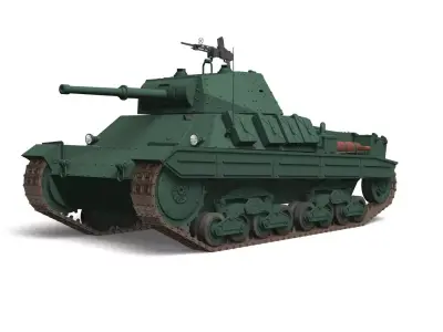 Carro Armato P40 3D model