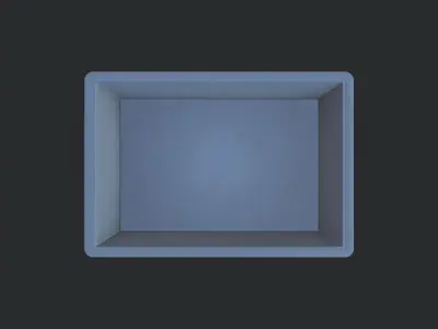 Euro Stacking Box Low-poly 3D model