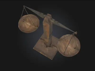 Balance Scales Classic Weighing Instrument Model 3D model