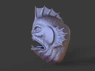 HEAD-R4 high poly sculpt  3D model