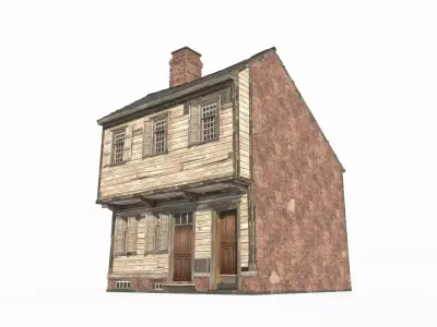 Around the 18th century buildings were constructed 3D model