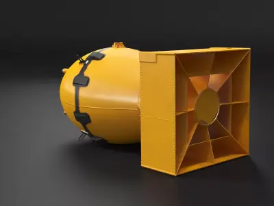 Fat Man Nuclear Bomb 3D model purchase