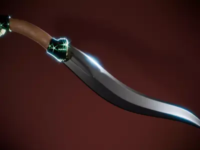Low poly sword Low-poly 3D model order
