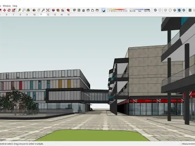 Sketchup Commercial Complex 112 3D model