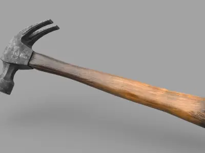 Game Ready Hammer Low-poly 3D model