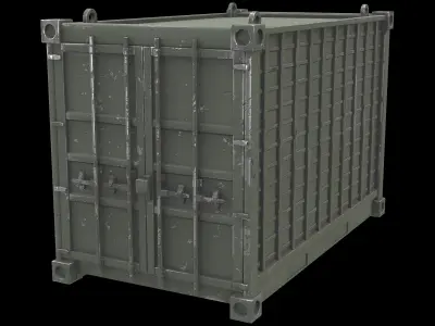 Military container 01 3D model
