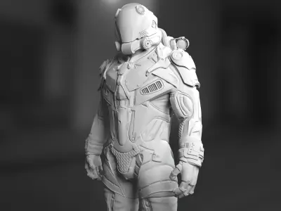 Sci-Fi Characters  Part 1 3D Model Pack purchase