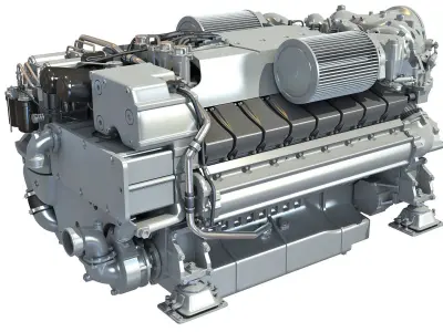 Yacht Engine - 3D Models 3D model