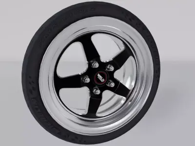 WELD RIM and Tyre Michelin Pilot 3D model