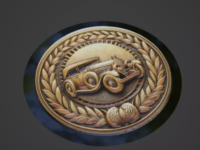 Car Pendant Medallion 3D print model