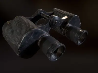 Binocular binoculars Low-poly 3D model buy