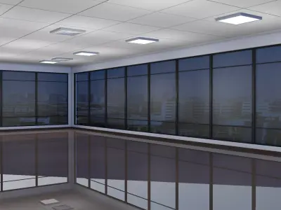 Empty Office Interior 3D model