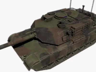 M1A2 Abrams Main Battle Tank Low-poly 3D model purchase