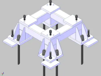 26365-Base for robot KAWASAKI BX100S-Hight 300 3D model