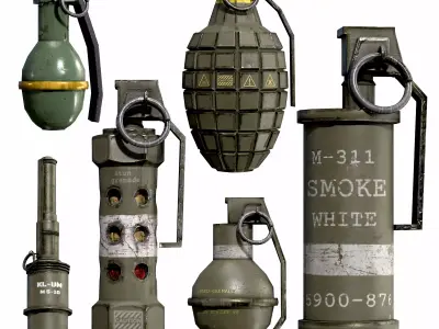 Grenades Pack 3D model