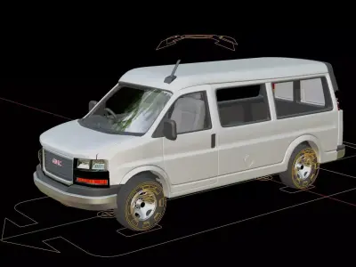 GMC Savana Cargo Truck 3D model