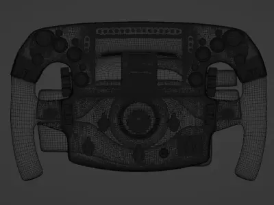 F1 Steering Wheel Free 3D model