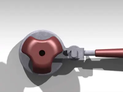 Glass Jar and can lid closing machine 3D model