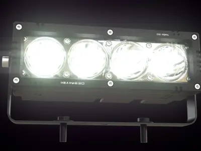 External LED work light SQM4 3D model