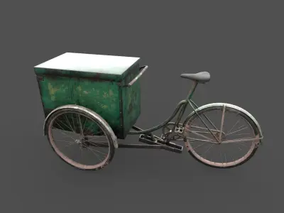 Tricycle  With Storage 3D model
