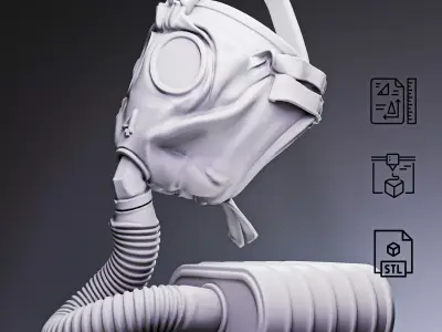 WWI Gas Mask SBR RoZ 3D print model