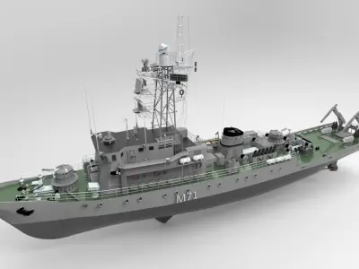Russian Countermine Vessel 3D model