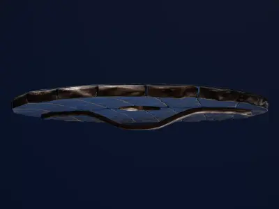   Medieval Round Shield Low-poly 3D model