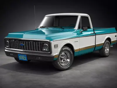 Chevrolet Cheyenne C-10 Stock 3D model