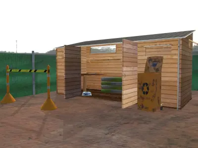 pack props constrution Low-poly 3D model