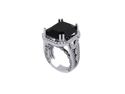 Art Deco Ring 3D print model