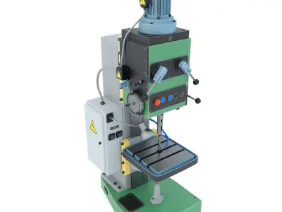 Machine tool drilling press vertical 2N150 3D model