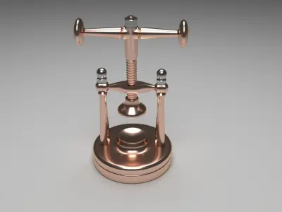 Nutcracker copper lever 3D model
