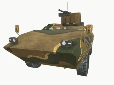 FIAT 6614 Low-poly 3D model
