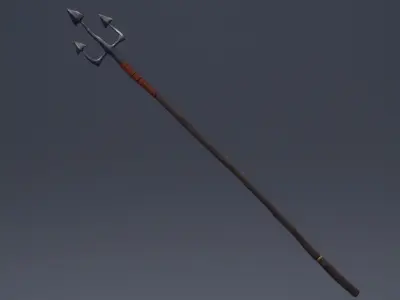 Trident spear 3D model