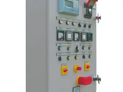 3D Control Panel Bundle Pack Part 2 Game Ready 3D model