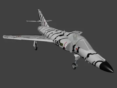 Dassault Breguet Super Etendard Free low-poly 3D model