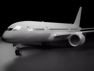 Boeing 787-8 airplane plane aircraft 3D model
