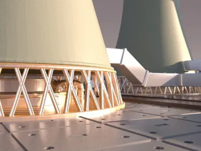 Power Plant for 3D print 3D print model