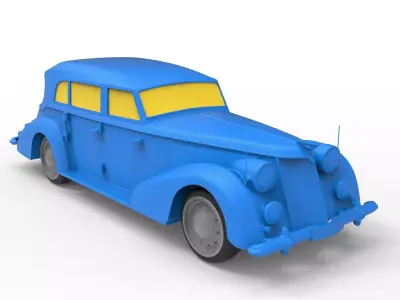 Fiat 2800 1939 Classic Car 3D print model
