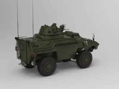 GKN Simba armoured personnel carrier 3D model