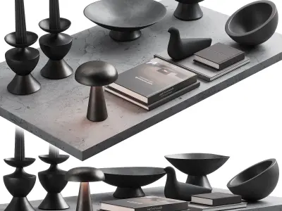 194 decorative set 036 japan dark kit 00 3D model