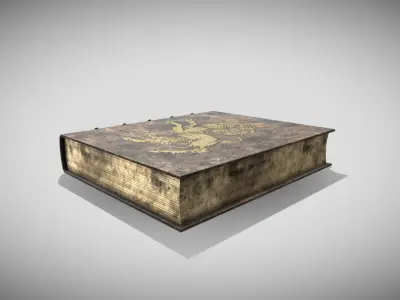 Fantasy Book Low-poly 3D model