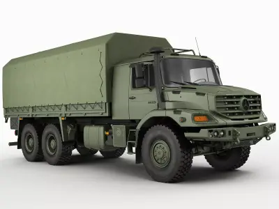 Mercedes Zetros Military 6X6 3D model