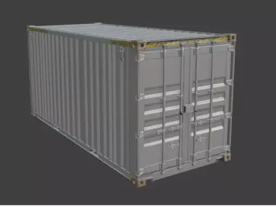 Shipping Container Detailed 3D Model 3D model