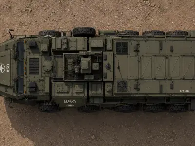 Military Truck 3D Print  Model Futuristic Armored Vehicle Truck  3D print model