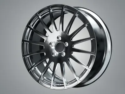 5 Sport Car Wheel 3D Model Bundle - High poly   3D model
