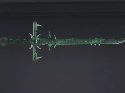 Magic Sword Low-poly 3D model