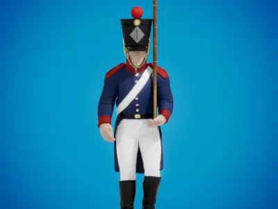 Soldier Napoleonnic  3D model