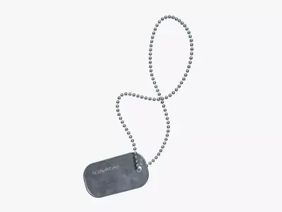 Dog tag 3D model buy