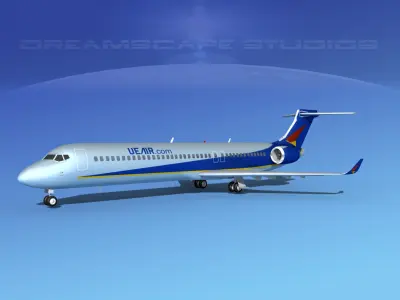 Comac ARJ21-900 Chengdu Airlines  3D model